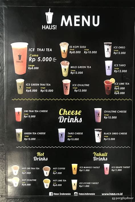 Selalu Diperbarui Menu HAUS Gegerkalong Bandung