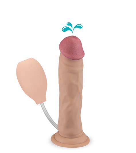 Ejaculating Suction Cup Dildo With Manual Pump Action Sex Toys For