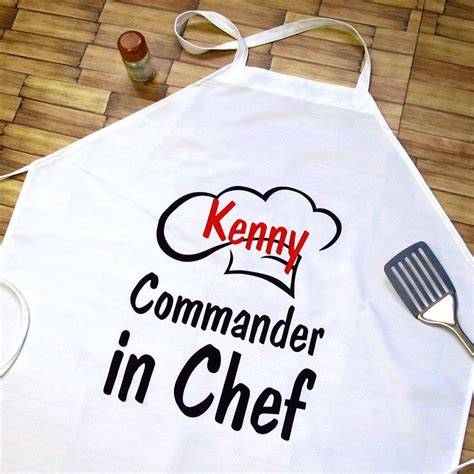 Personalized aprons for men kitchen accessory by PrinterStudio | Aprons ...