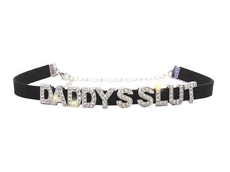 DADDYS SLUT Fuck Toy Sexy Choker Necklace For Owned Hotwife Etsy