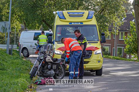 Motorrijder Komt Ten Val In Enkhuizen Onswestfriesland