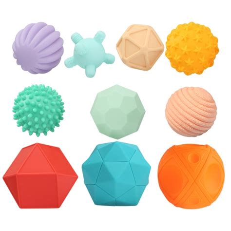 Textured Multi Ball Suittactile Sensory Ball Bath Ball Toy Baby Grip