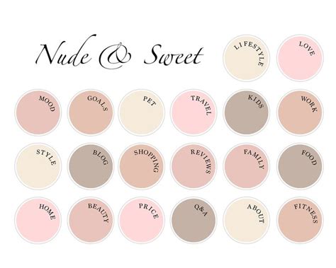 Nude Instagram Highlight Covers Rose Beige Story Highlight Icons Phrases
