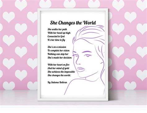 Women Empowerment Original Poem Printable Digital Wall Art ...