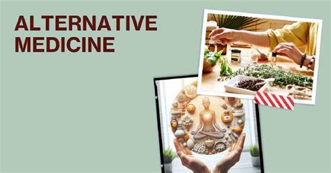 Alternative Medicine Health Beauty Idea