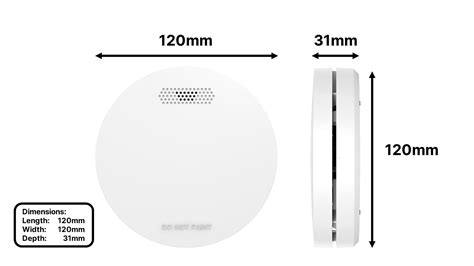 Wireless Interconnected Photoelectric Smoke Alarm With Year Battery