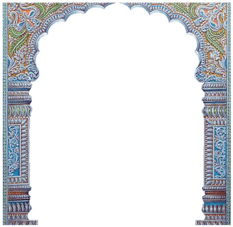 Silver Frame Silver Frame Temple Pillar Hindu India Free