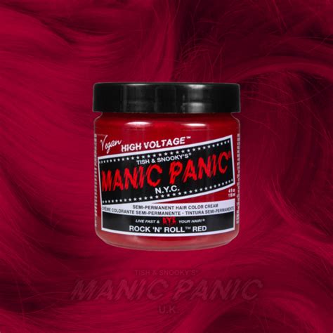 Rock N Roll Red High Voltage Classic Hair Dye Manic Panic Uk