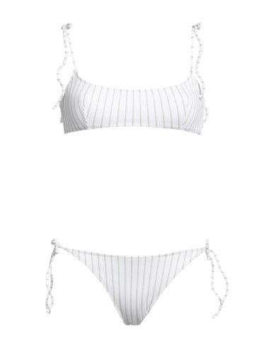 Wikini Woman Bikini White Size L Polyamide Elastane Polyester ModeSens