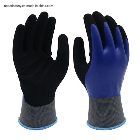 Good Flex 13G Latex Coated Double Dipped Safety Work Guantes Gloves