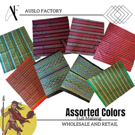 af full malong mindanao aztic ethnic attire costume shopee