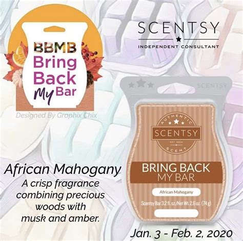 African Mahogany Scentsy Bar Bbmb Waxmelts Scentsybar Waxbar Wax