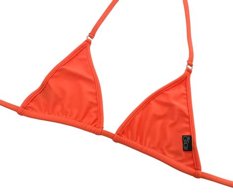 Atomic Tangerine Mini Bikini Top Micro Gigi