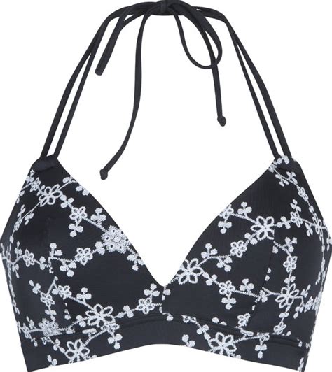 LingaDore Voorgevormde Triangel Bikini TB Zwart Off White A Bol