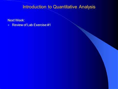 Introduction To Quantitative Analysis Ppt Download