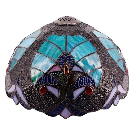 Buy Tiffany Lamp Shade Replacement W12h6 Inch Green Liaison Stained