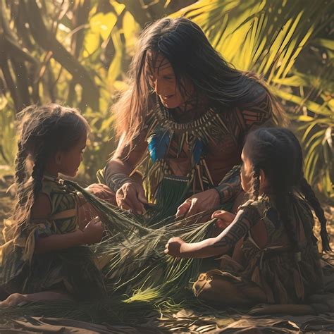 Premium Photo | Ancient Craftsmanship Generational Wisdom