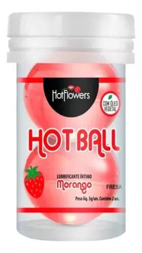 Hot Ball Lubrificante Íntimo Beijável Explosivas Morango Parcelamento sem juros