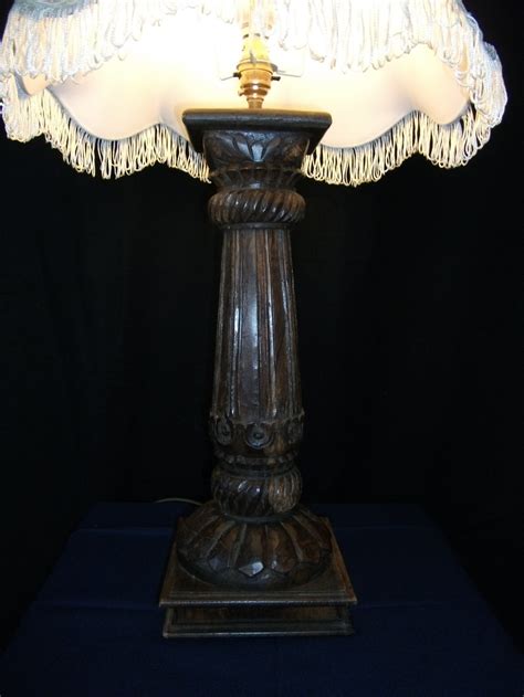 Antiques Atlas Hand Carved Wooden Table Lamp