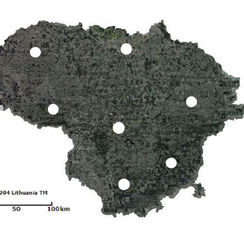 Locations of studied forests in Lithuania. | Download Scientific Diagram