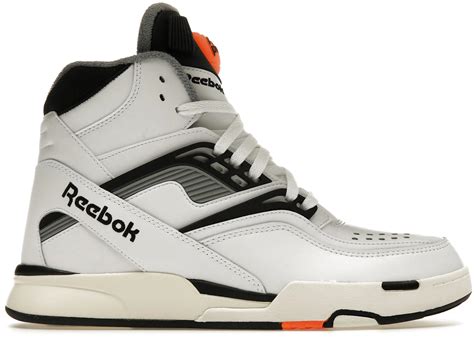 Reebok Pump TZ Black White Wild Orange Men's - HQ8803 - US