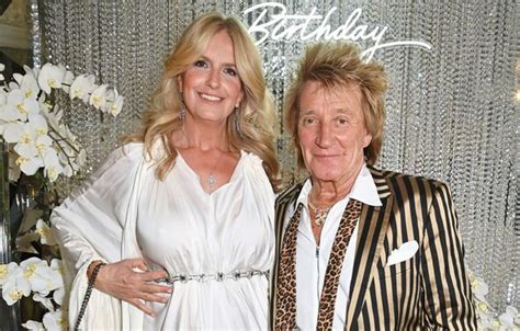 Rod Stewart, 78, beams proudly as hes surrounded by SEVEN of his