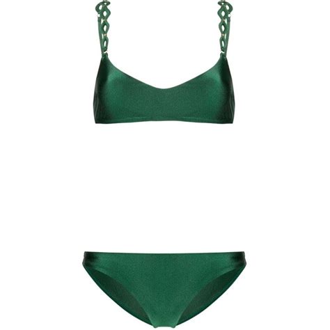 ZIMMERMANN August Diamond Bikini Verde Stileo It