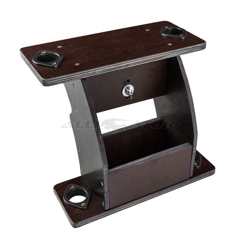 Подставка под эхолот с акумулятором, с двумя держателями удочек, лик-паз