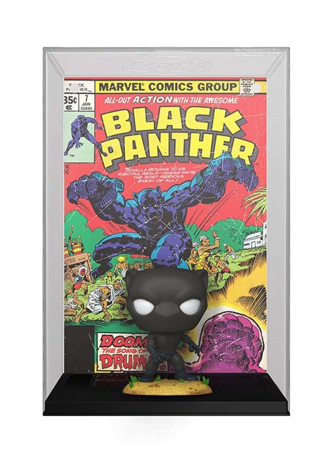 Funko POP! Comic Cover: Marvel - Black Panther | Marvel Vinyl Figures ...