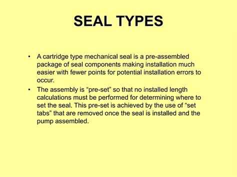 mechanical seals presentationppt
