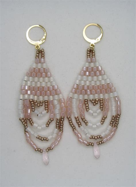 Pendientes Acero Inoxidable Con Rocalla Y Delica M Artesanum