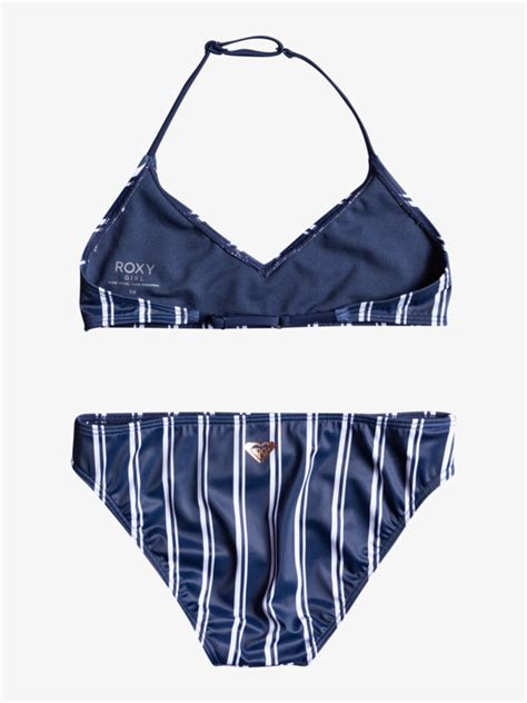 Just Good Vibes Conjunto De Bikini Bralette Triangular Para Chicas 8 16 Roxy