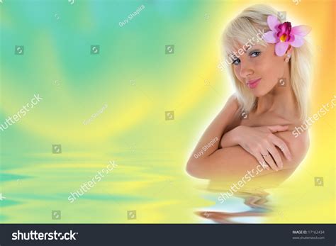 Portrait Nude Blonde Blue Eyes On Stock Photo Shutterstock