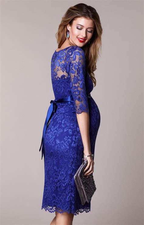 Amelia Maternity Lace Dress Short Royal Blue Maternity Wedding Dresses Evening Wear And Party