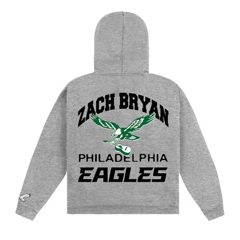 Zach Bryan x Eagles Hoodie grey – Zach Bryan Shop