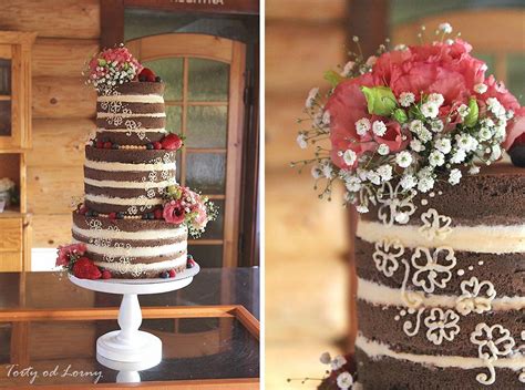 Naked Wedding Cake Cake By Lorna CakesDecor