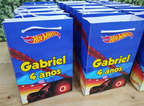 Hot Wheels Sacola Personalizada Pronta Entrega Elo
