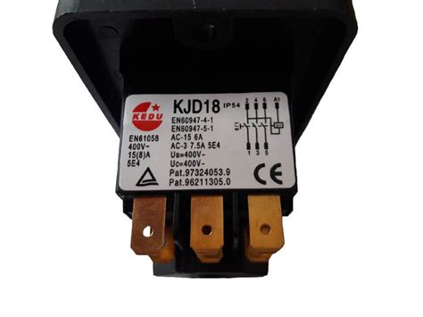 Szerszámkapcsoló - KJD18 elektromágneses KAPCSOLÓ 7 tűs 3 fá