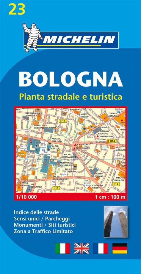 Michelin Bologna Stadtplan 110000 Michelin Localkarten Band 23 Michelin Amazonde Bücher