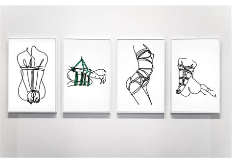 Erotic Art Bondage Artwork Line Drawing Rope Bondage Drawing Sexy Line Art Sex Room Art