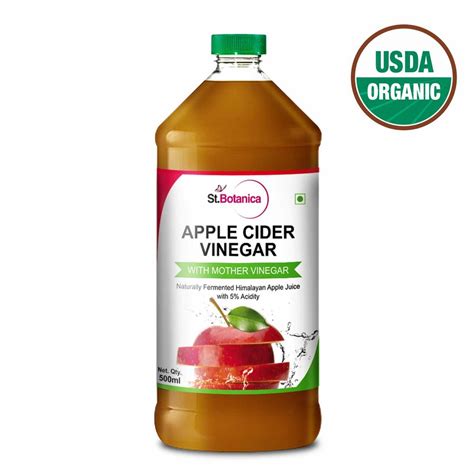 Natural Apple Cider Vinegar With Mother Vinegar 500ml Stbotanica