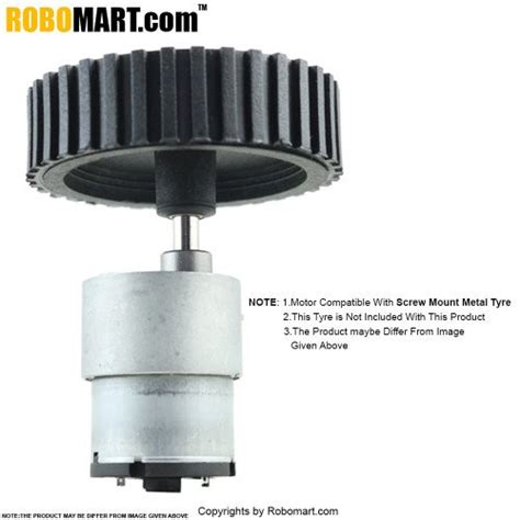 Buy Online 20 Rpm Side Shaft Gear Dc Motor In India Robomart