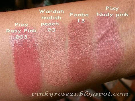 Potted Pinkyrose Collection Nude Lipstick Collection Part Indonesian Lokal Brand