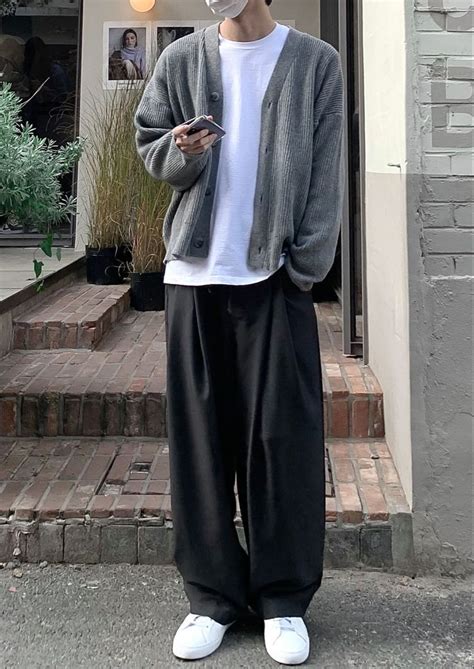 Comfy Cool Outfit Streetwear Men Outfits Korean Street Fashion Men