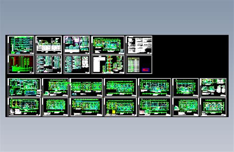 二类高层综合楼电气施工图autocad 2000模型图纸下载 懒石网