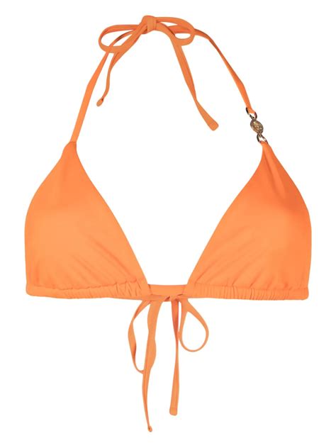 Versace Medusa Plaque Bikini Top Farfetch