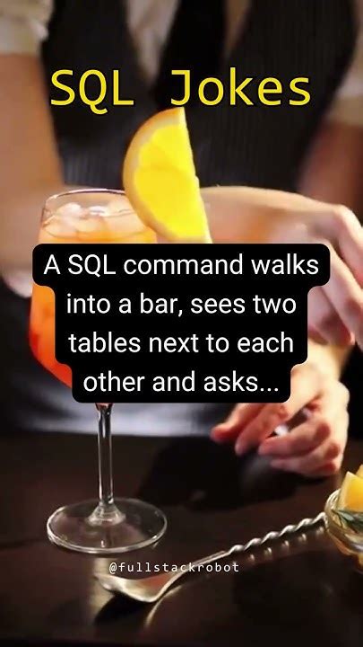 A Sql Command Walks Into A Bar Shorts Youtube