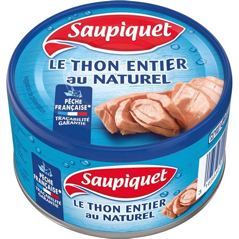 Saupiquet Thon Entier Au Naturel P Che Fran Aise G Pas Cher Auchan Fr