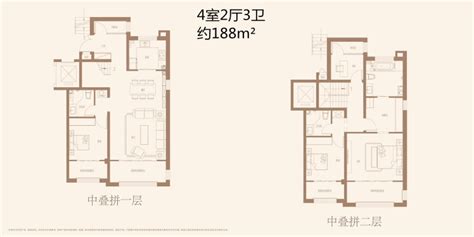 雪山·金茂逸墅中叠188㎡4室2厅3卫1厨18800㎡ 济南房天下