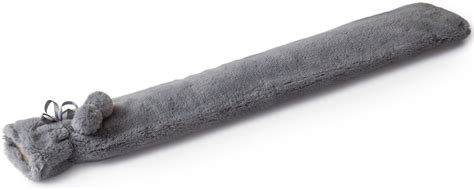 Extra Long Hot Water Bottle With Faux Fur Removable Cover Thermotherapy Cm Ebay